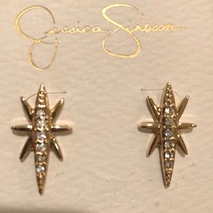 Jessica Simpson Gold Pendant Earrings